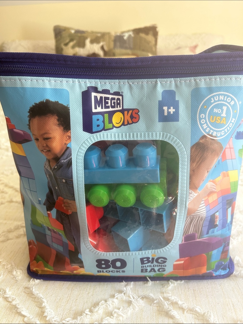 Mega Bloks 80-Piece Big Building Bag - Multi-Color Blocks